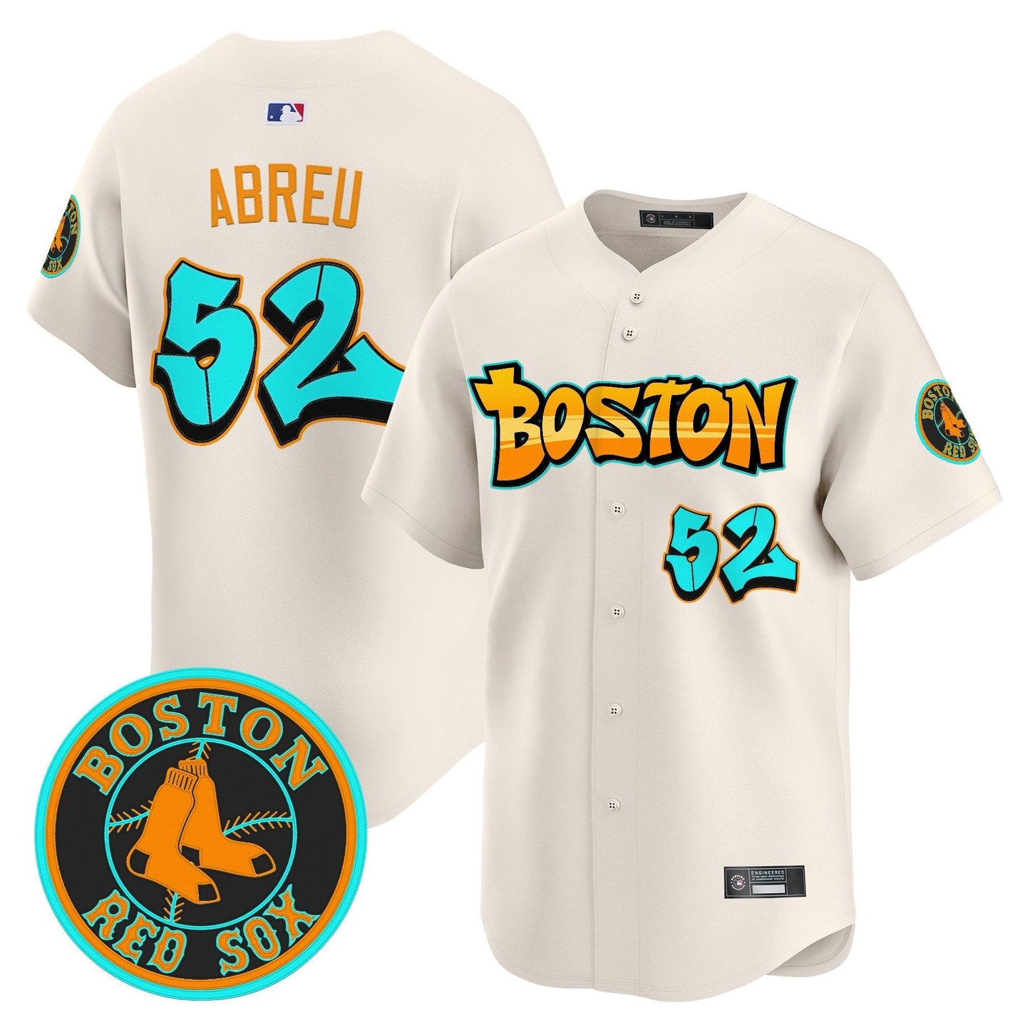 Men's Boston Red Sox 'Graffiti Streetstyle Edition' Vapor Premier Limited Jersey - All Stitched