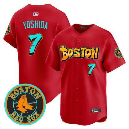 Men's Boston Red Sox 'Graffiti Streetstyle Edition' Vapor Premier Limited Jersey - All Stitched