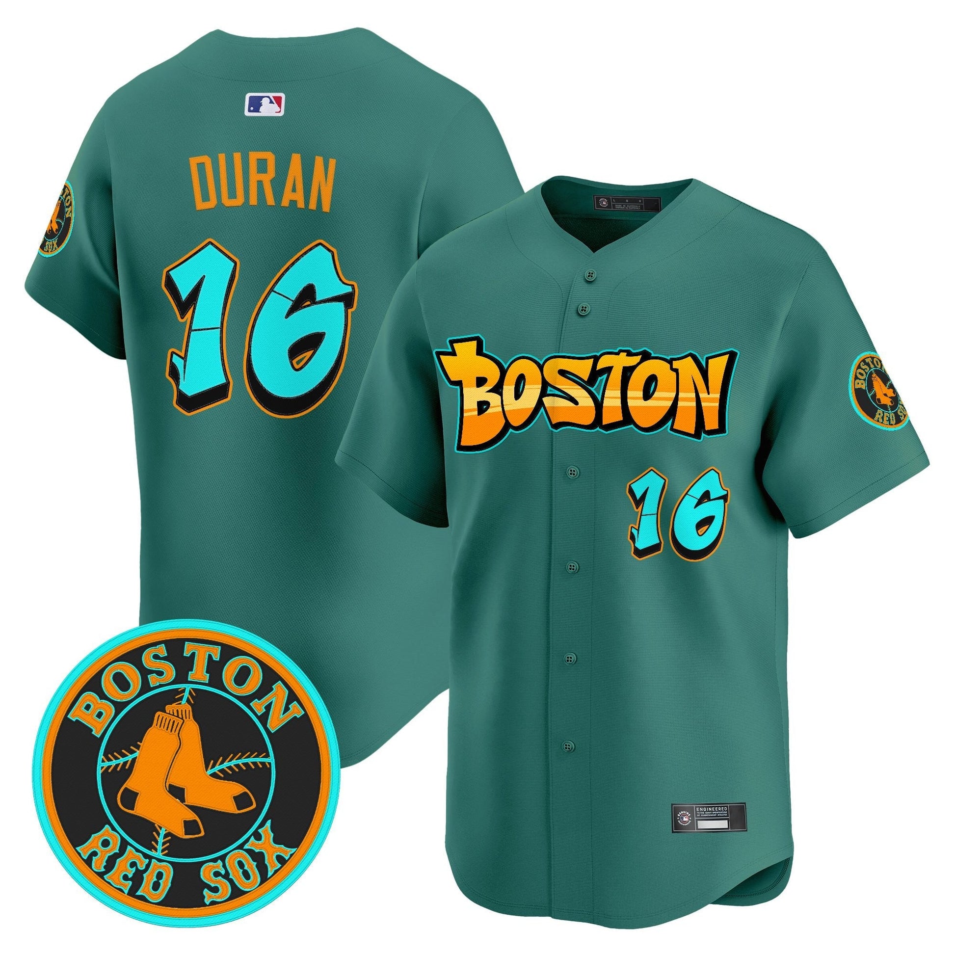 Men's Boston Red Sox 'Graffiti Streetstyle Edition' Vapor Premier Limited Jersey - All Stitched