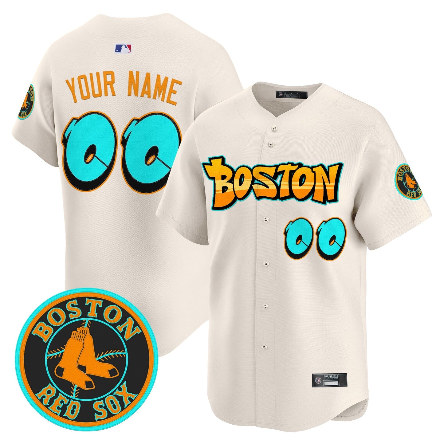 Boston Red Sox 'Graffiti Streetstyle Edition' Vapor Premier Limited Custom Jersey - All Stitched
