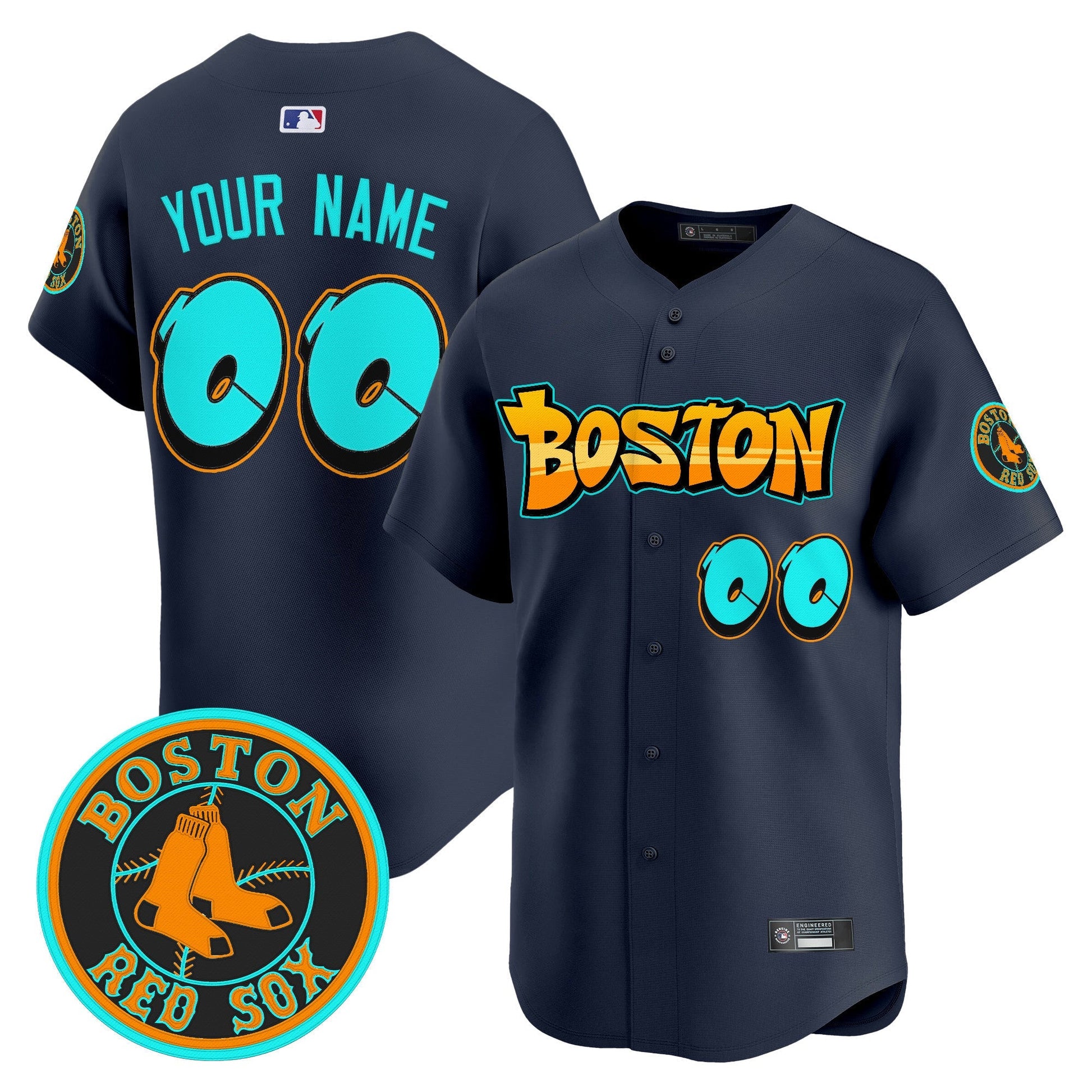 Boston Red Sox 'Graffiti Streetstyle Edition' Vapor Premier Limited Custom Jersey - All Stitched