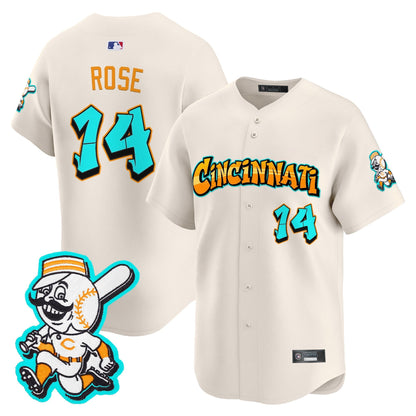 Men's Cincinnati Reds 'Graffiti Queen City Edition' Vapor Premier Limited Jersey - All Stitched