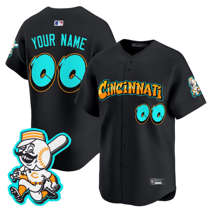 Cincinnati Reds 'Graffiti Queen City Edition' Vapor Premier Limited Custom Jersey - All Stitched