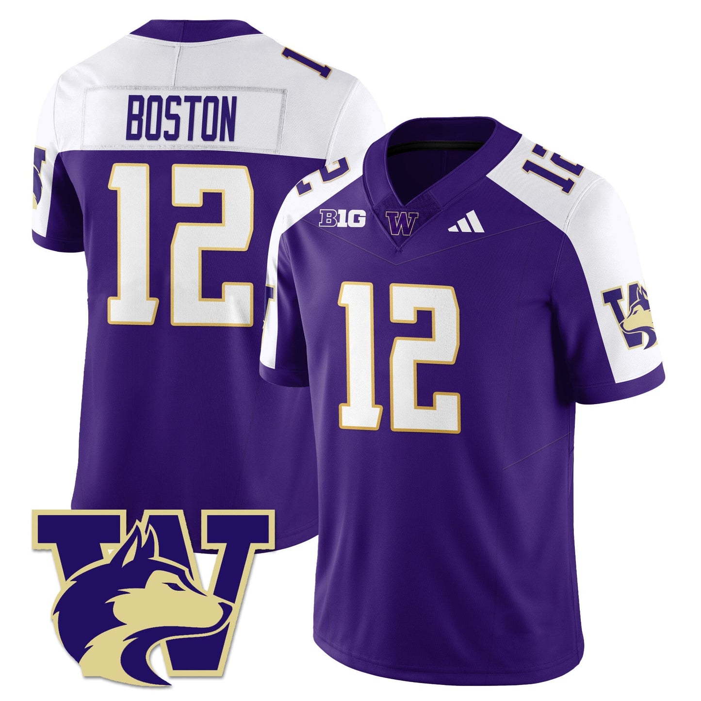 Men's Washington Husky Football 2025 Vapor Limited Jersey - All Stitched