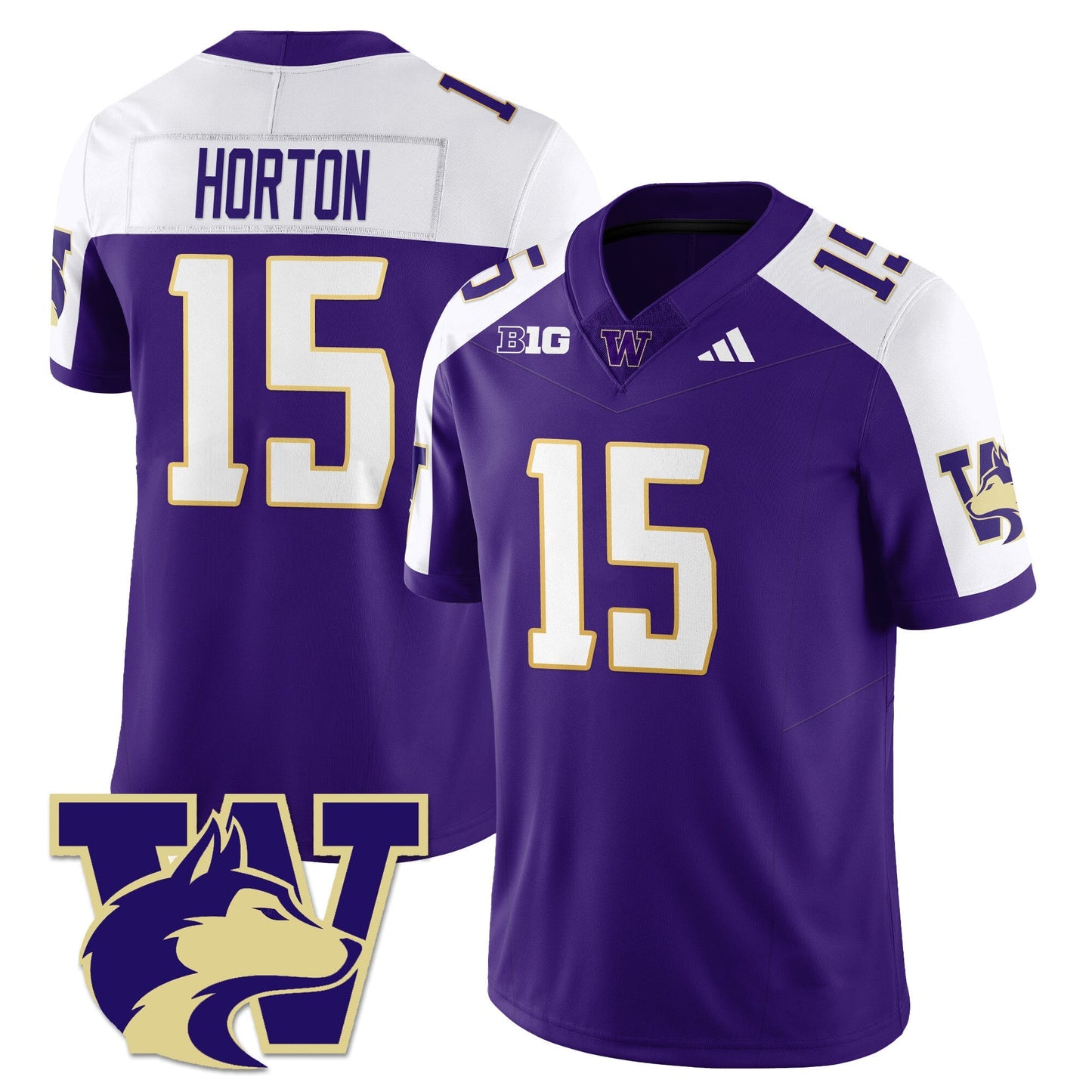 Men's Washington Husky Football 2025 Vapor Limited Jersey - All Stitched