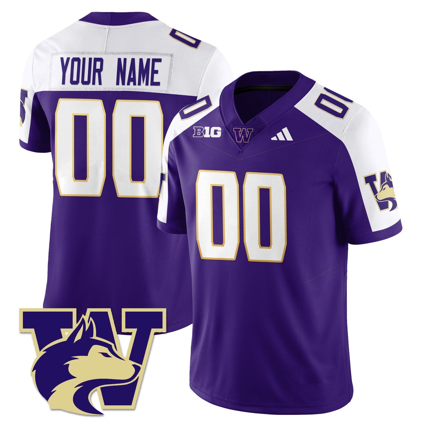 Men's Washington Husky Football 2025 Vapor Limited Jersey - All Stitched