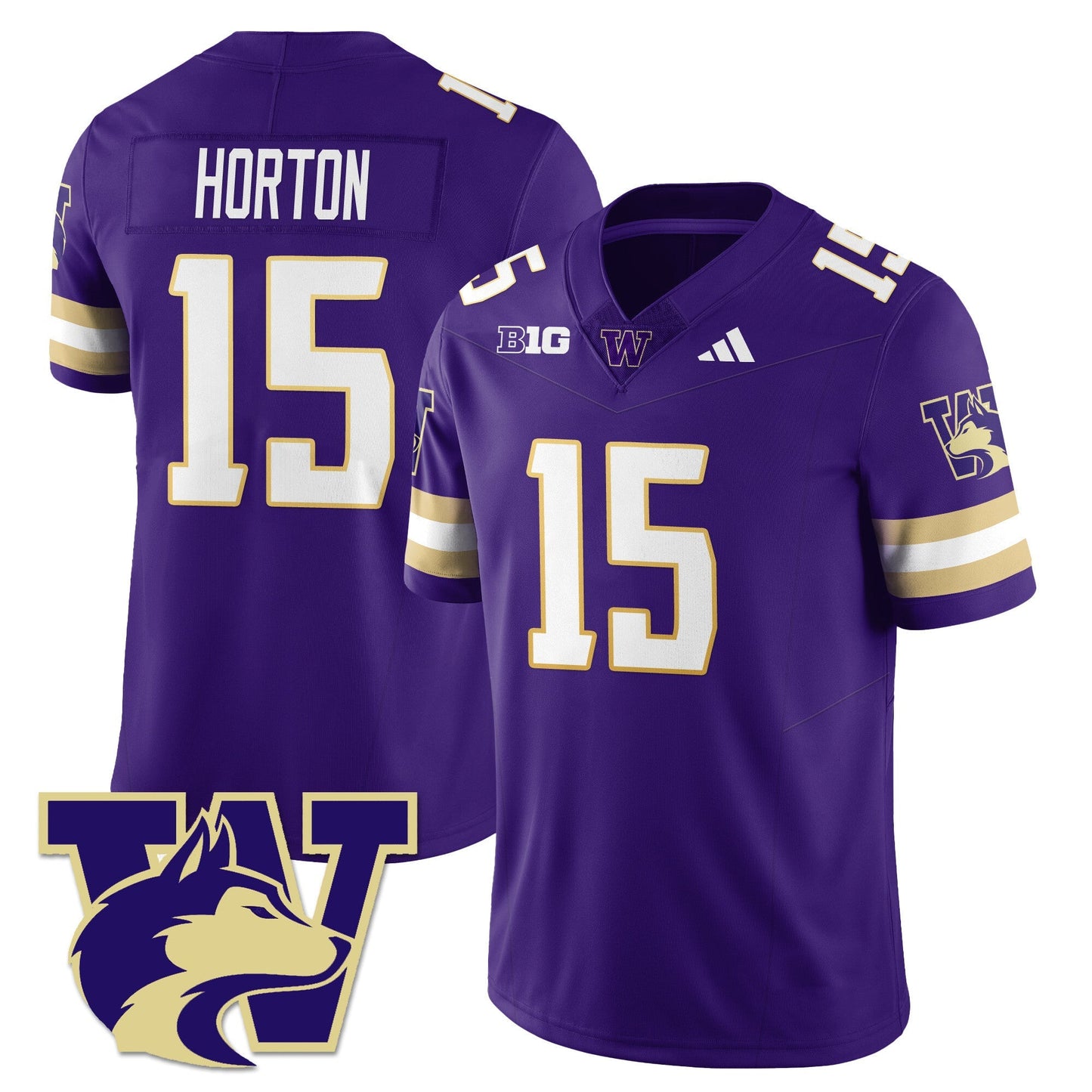 Men's Washington Husky Football 2025 Vapor Limited Jersey - All Stitched