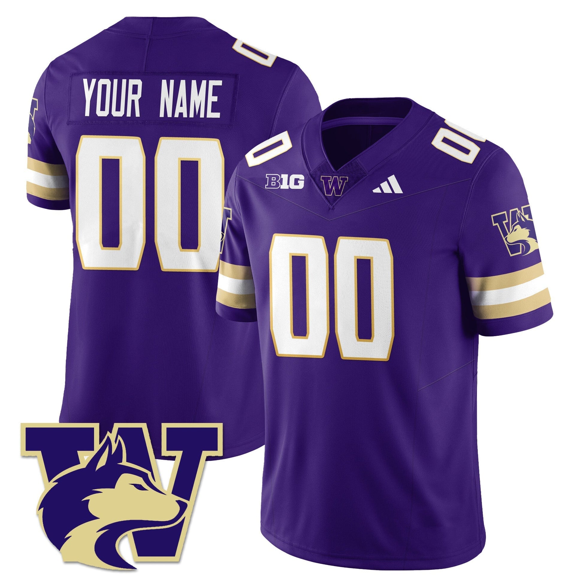 Men's Washington Husky Football 2025 Vapor Limited Jersey - All Stitched