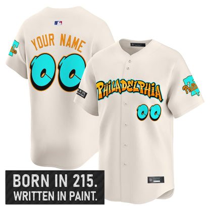 Philadelphia Phillies 'Graffiti Broad Street Edition 'Vapor Premier Limited Custom Jersey V2 - All Stitched