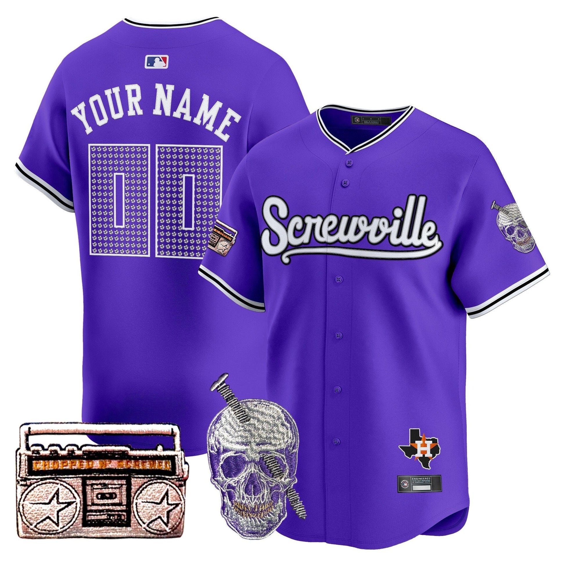 Astros DJ Screw 2025 Vapor Premier Limited Custom Jersey - All Stitched
