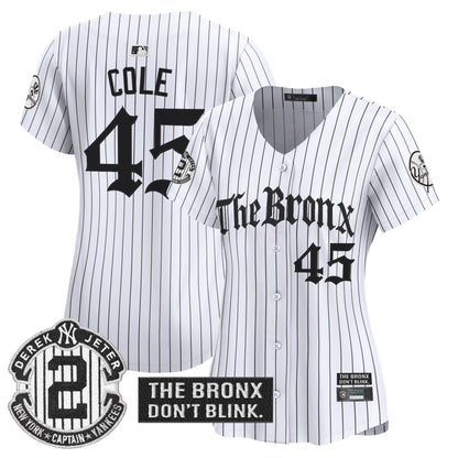 Women's Yankees 'The Bronx - Gothic Ink Drop Edition' Vapor Premier Limited Jersey - All Stitched