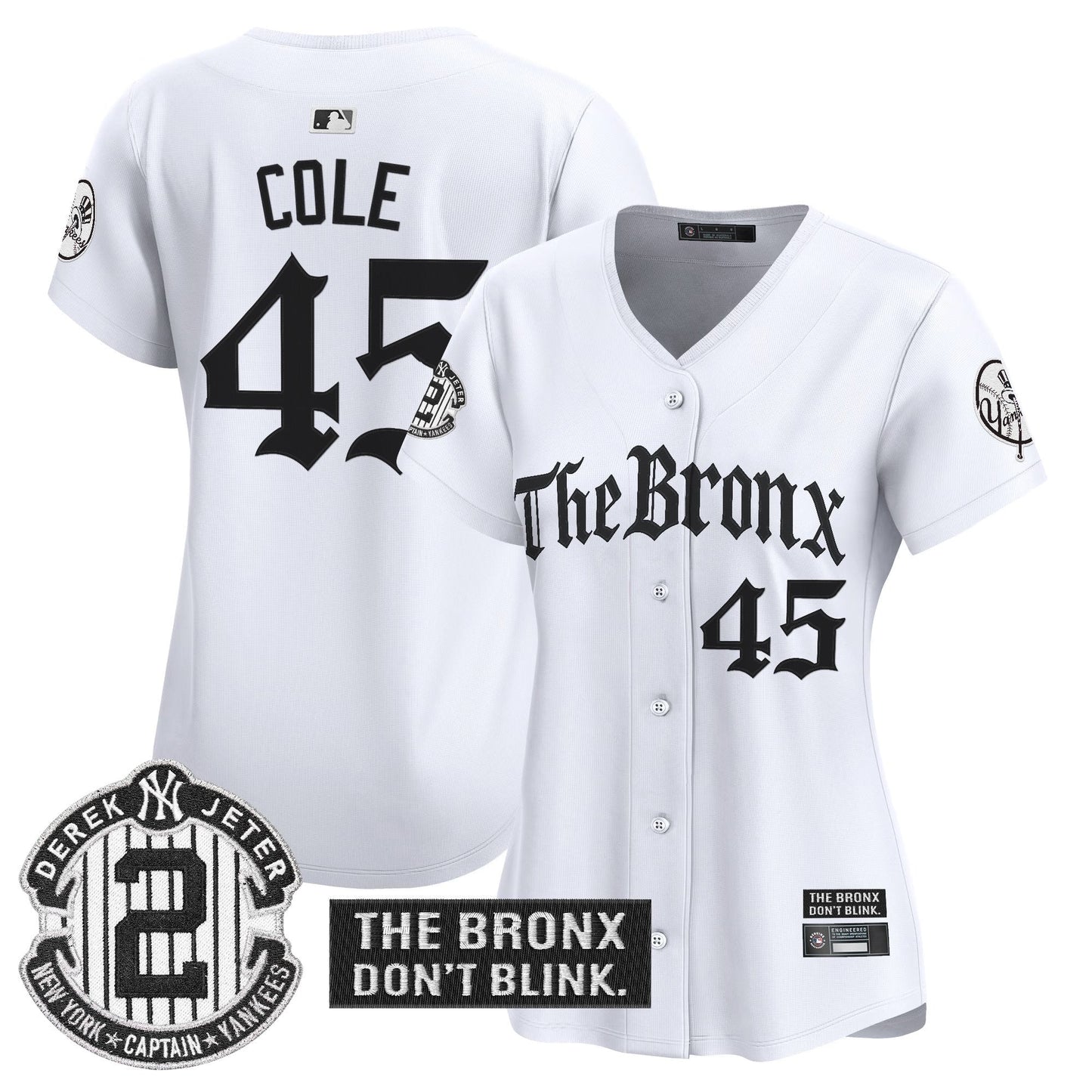 Women's Yankees 'The Bronx - Gothic Ink Drop Edition' Vapor Premier Limited Jersey - All Stitched
