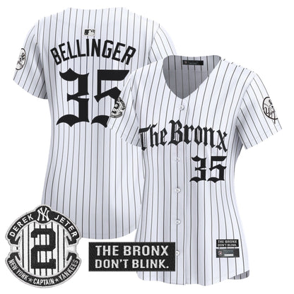 Women's Yankees 'The Bronx - Gothic Ink Drop Edition' Vapor Premier Limited Jersey - All Stitched