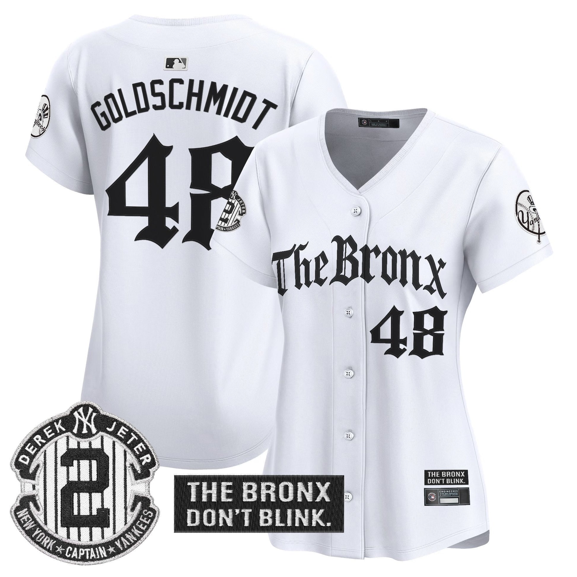 Women's Yankees 'The Bronx - Gothic Ink Drop Edition' Vapor Premier Limited Jersey - All Stitched