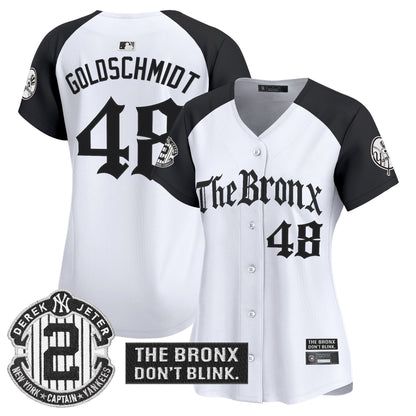 Women's Yankees 'The Bronx - Gothic Ink Drop Edition' Vapor Premier Limited Jersey - All Stitched