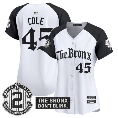 Women's Yankees 'The Bronx - Gothic Ink Drop Edition' Vapor Premier Limited Jersey - All Stitched