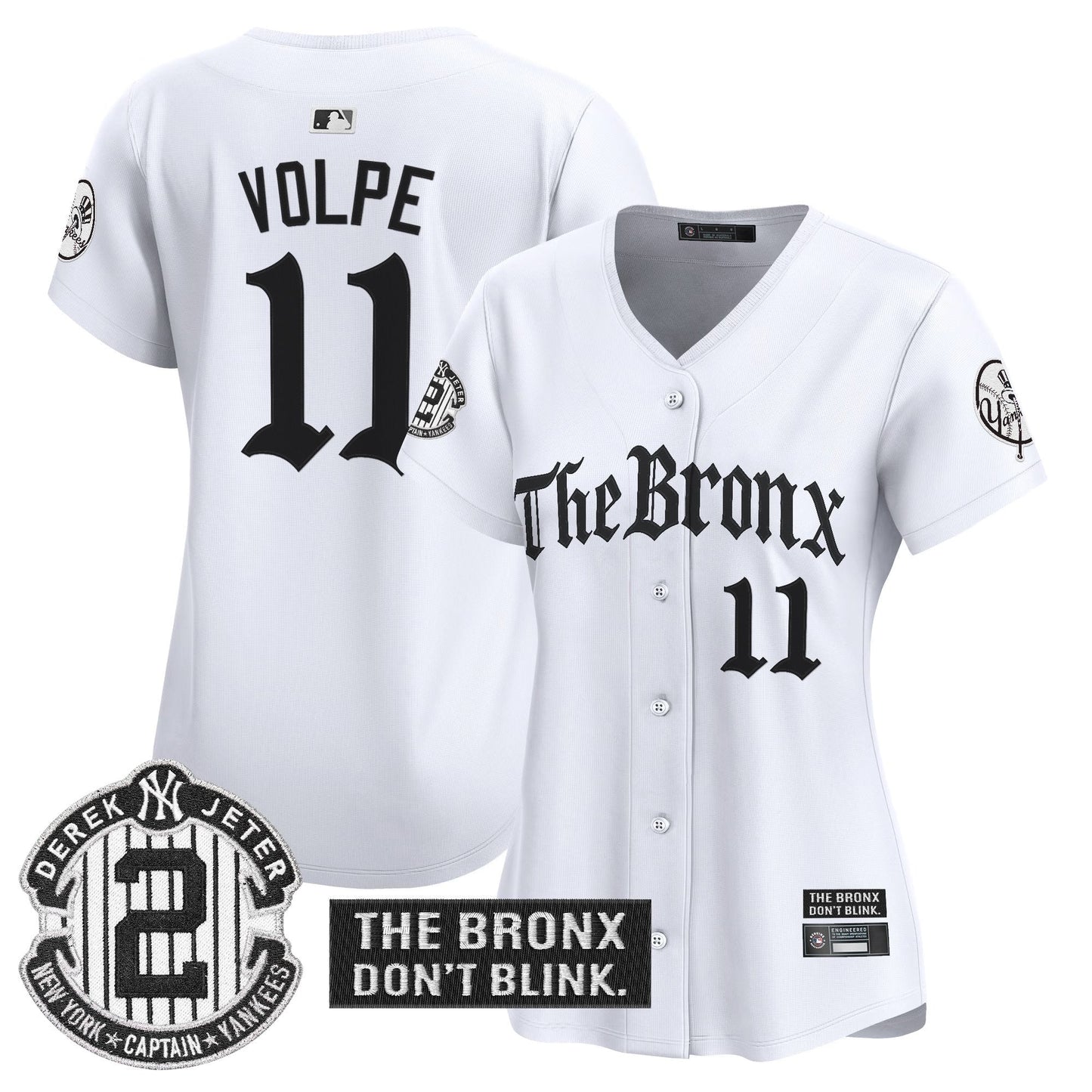 Women's Yankees 'The Bronx - Gothic Ink Drop Edition' Vapor Premier Limited Jersey - All Stitched