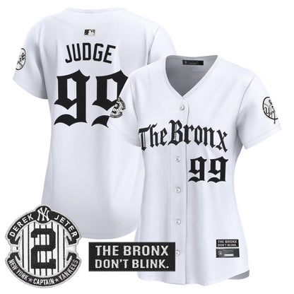 Women's Yankees 'The Bronx - Gothic Ink Drop Edition' Vapor Premier Limited Jersey - All Stitched