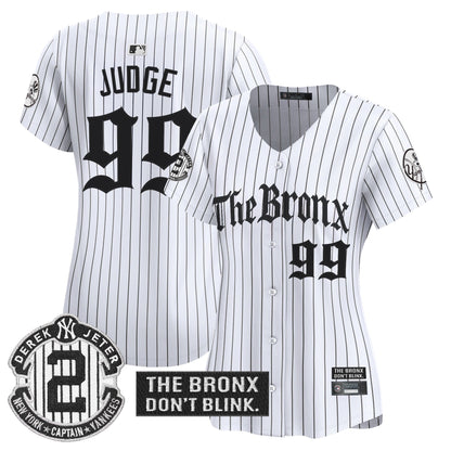 Women's Yankees 'The Bronx - Gothic Ink Drop Edition' Vapor Premier Limited Jersey - All Stitched