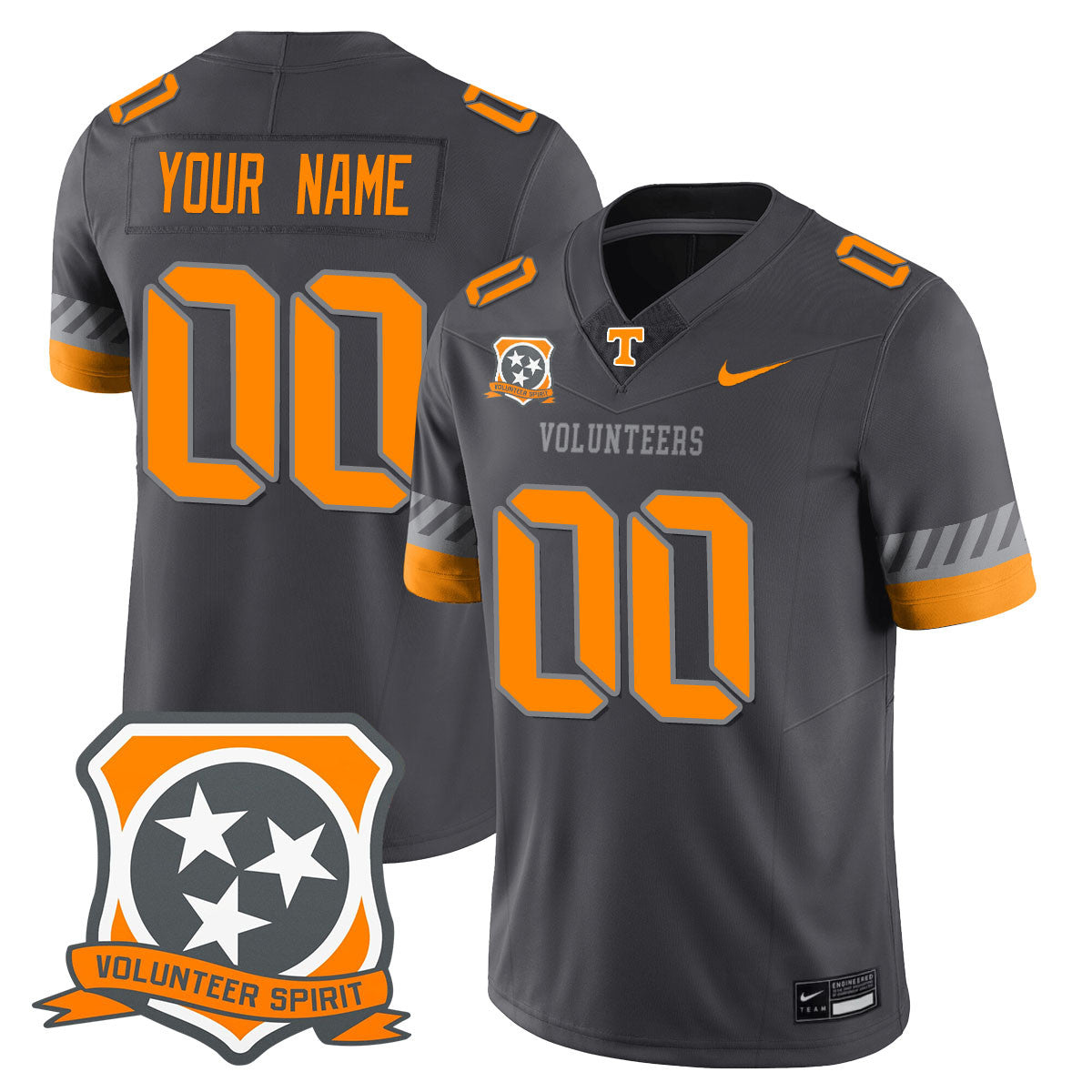 Tennessee Volunteers 2025 Spirit Custom Jersey - All Stitched