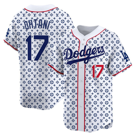 Shohei Ohtani #17 Los Angeles Dodgers White Jersey - Stitched