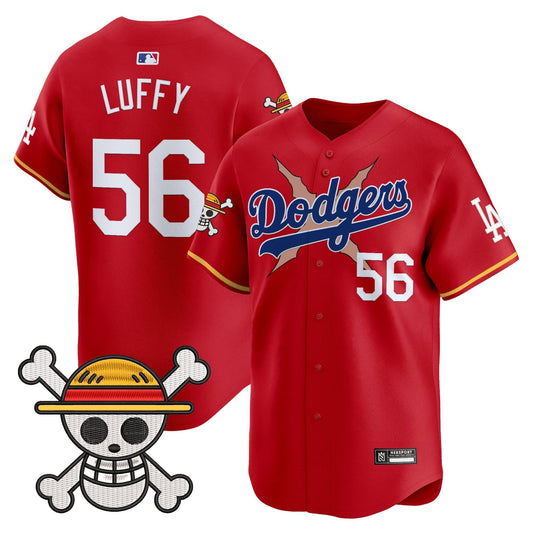 Men's Los Angeles Dodgers x One Piece 2025 Vapor Premier Limited Jersey - Stitched