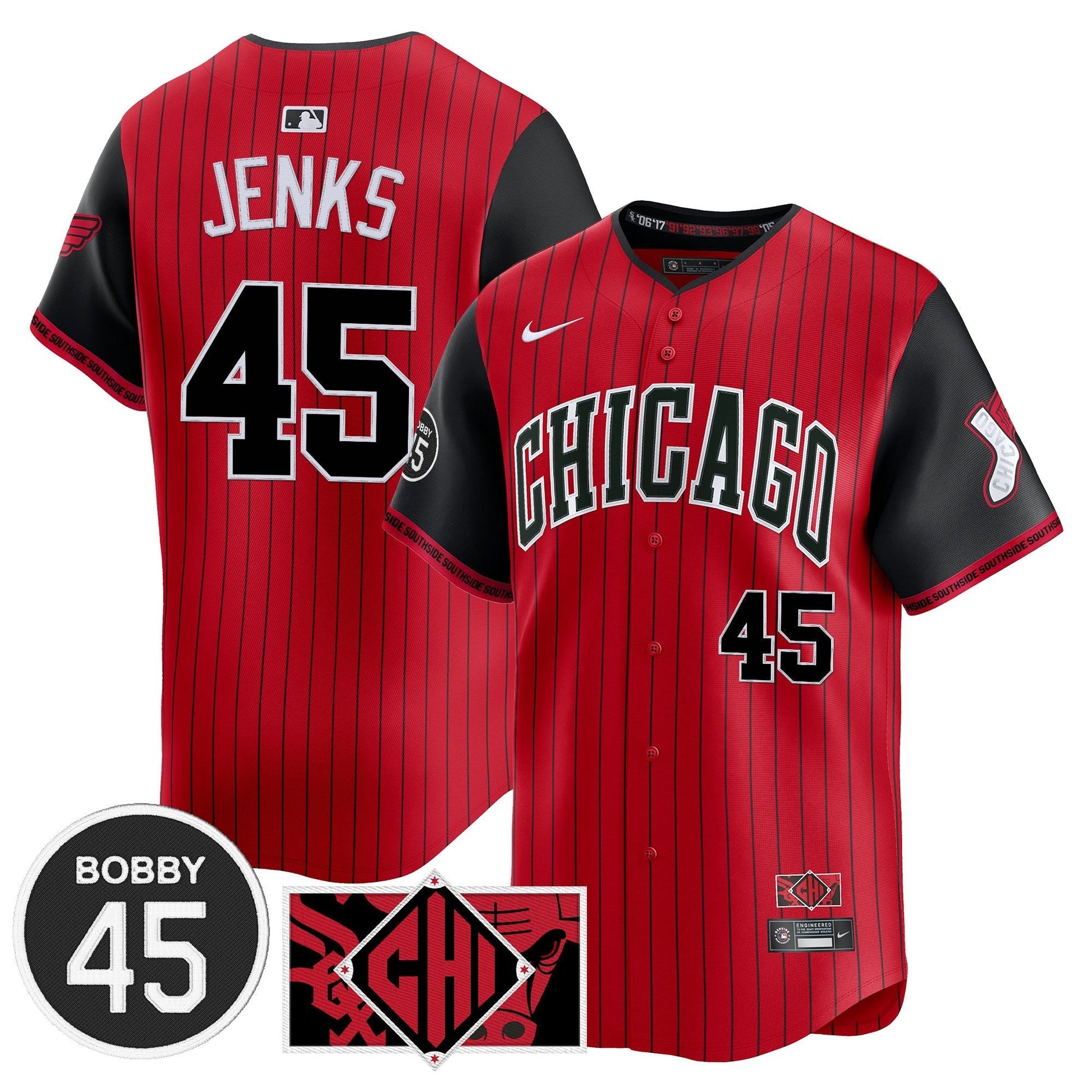 Men's Chicago White Sox Bobby Jenks Vapor Premier Limited Jersey - All Stitched