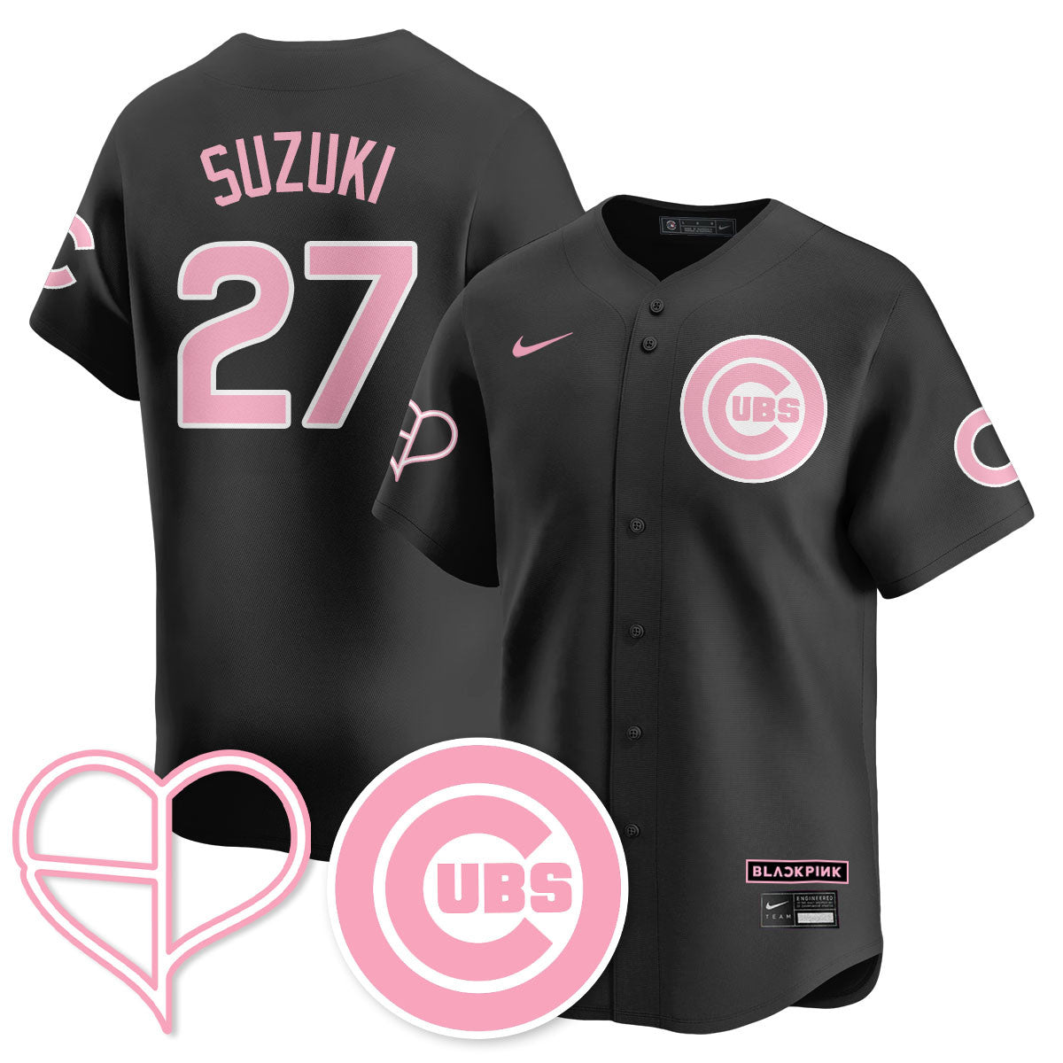 Men's Chicago Cubs BLΛƆKPIИK 2025 Limited Jersey - All Stitched