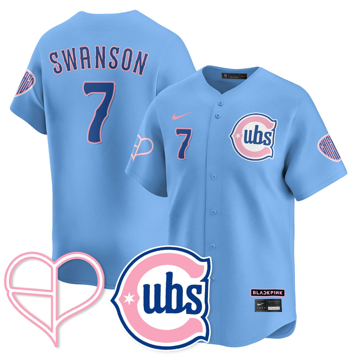Men's Chicago Cubs BLΛƆKPIИK 2025 Limited Jersey - All Stitched