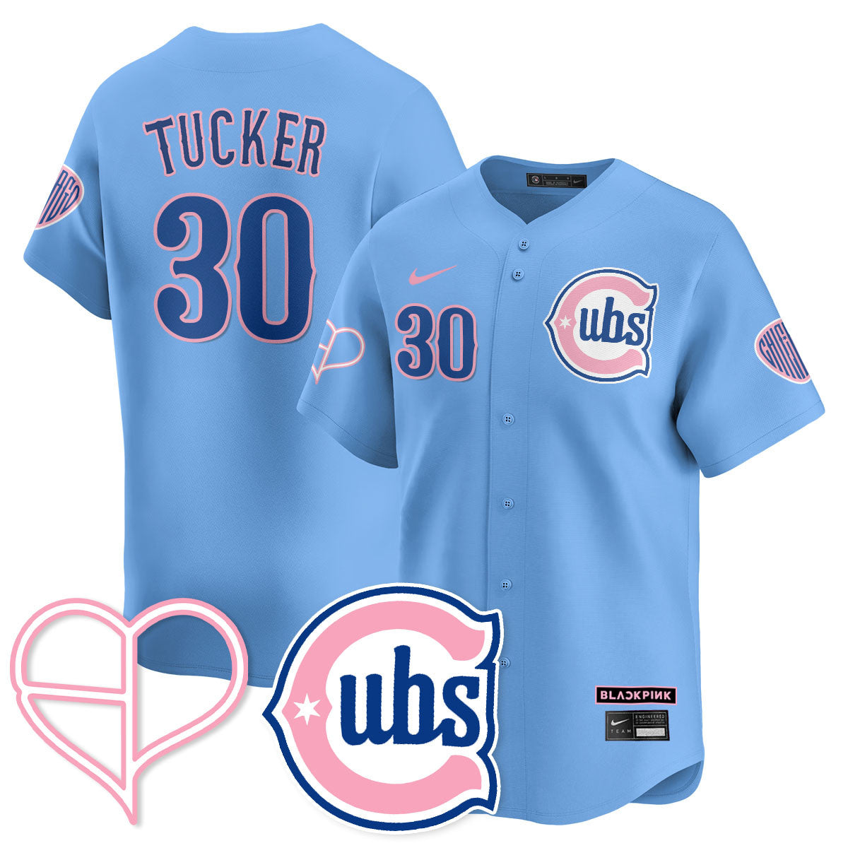 Men's Chicago Cubs BLΛƆKPIИK 2025 Limited Jersey - All Stitched