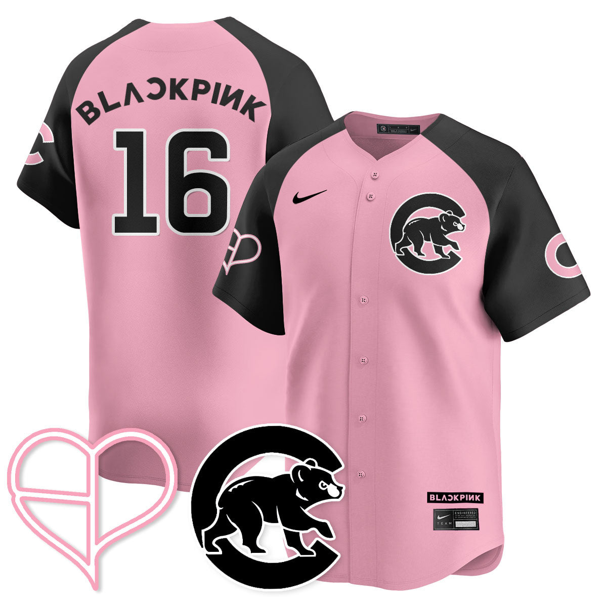 Men's Chicago Cubs BLΛƆKPIИK 2025 Limited Jersey - All Stitched