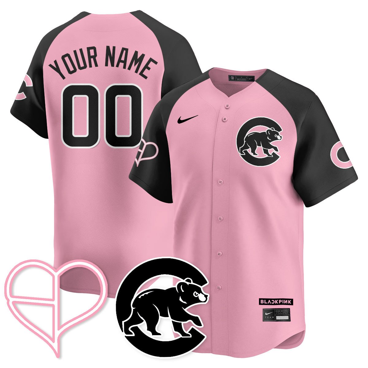 Men's Chicago Cubs BLΛƆKPIИK 2025 Limited Jersey - All Stitched