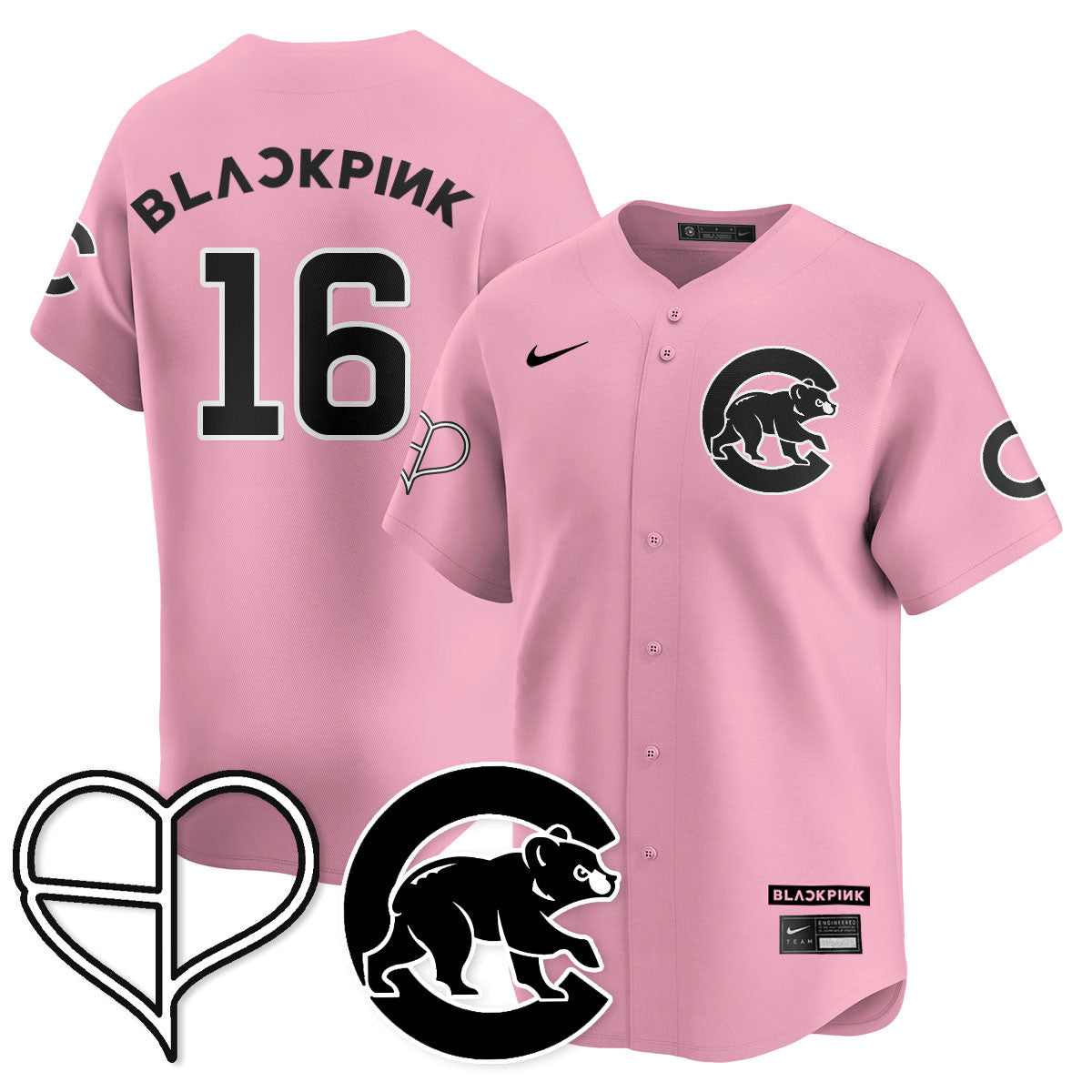 Men's Chicago Cubs BLΛƆKPIИK 2025 Limited Jersey - All Stitched