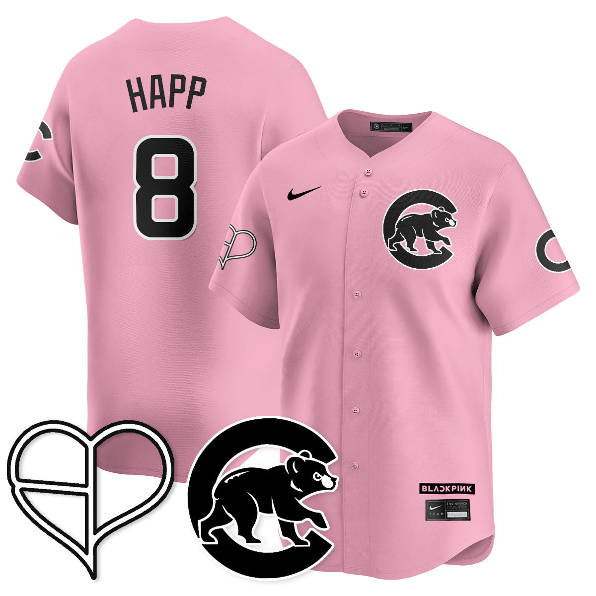 Men's Chicago Cubs BLΛƆKPIИK 2025 Limited Jersey - All Stitched