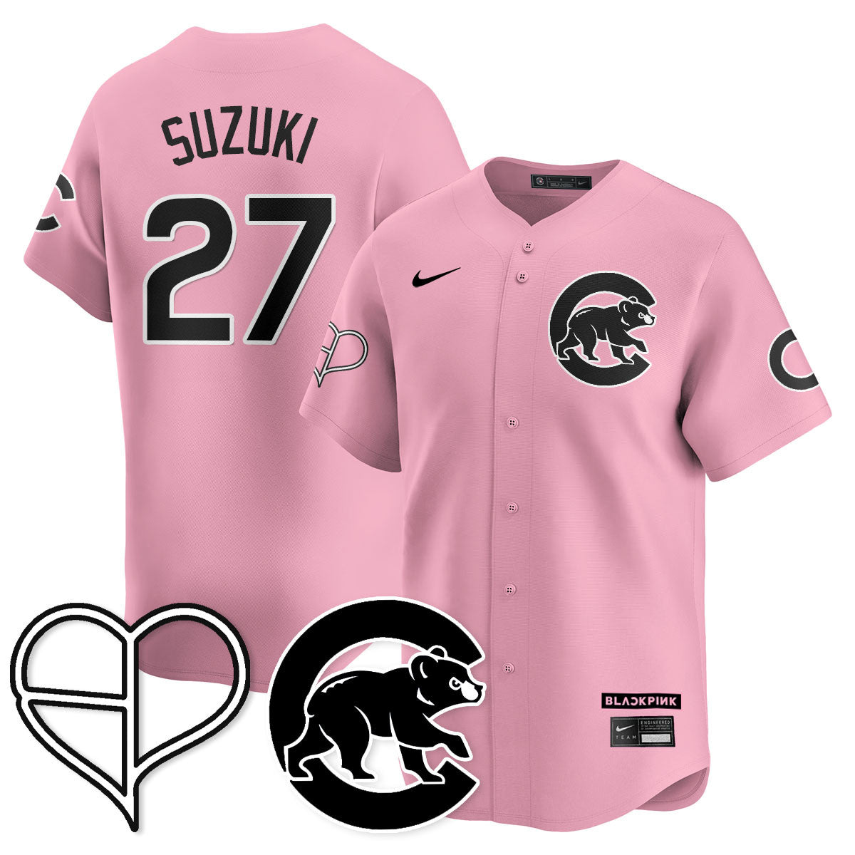 Men's Chicago Cubs BLΛƆKPIИK 2025 Limited Jersey - All Stitched