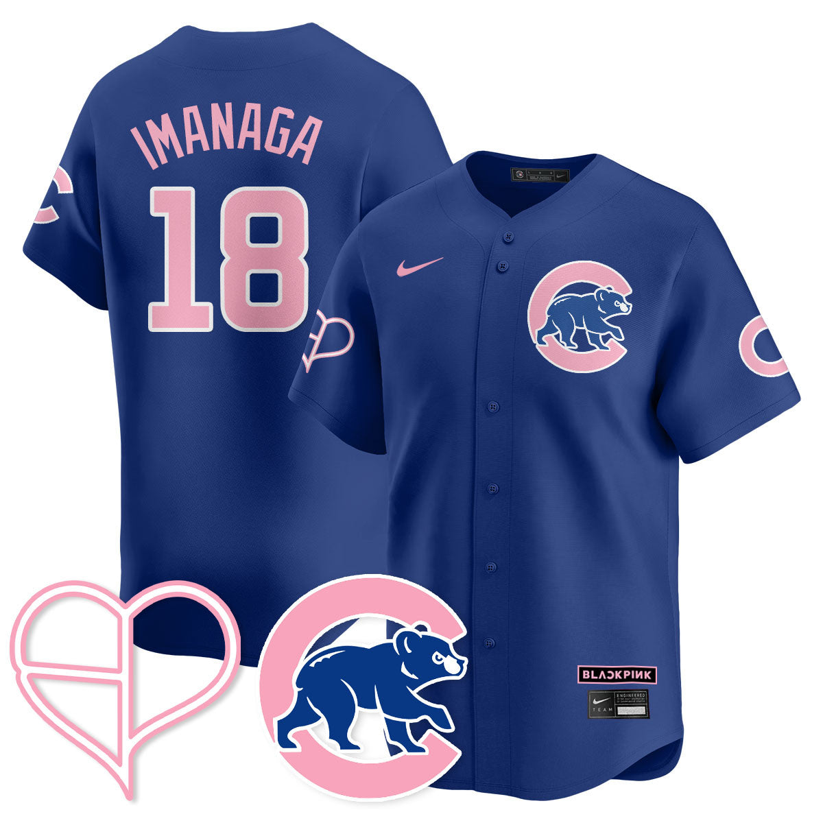Men's Chicago Cubs BLΛƆKPIИK 2025 Limited Jersey - All Stitched