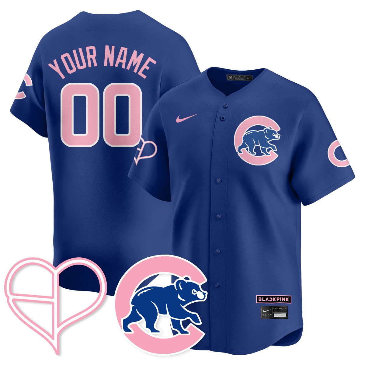 Men's Chicago Cubs BLΛƆKPIИK 2025 Limited Jersey - All Stitched