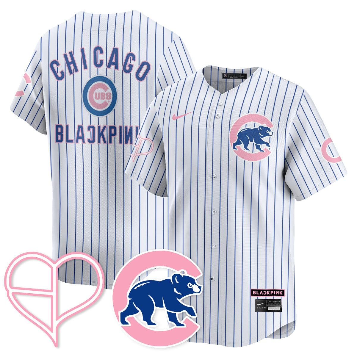 Men's Chicago Cubs BLΛƆKPIИK 2025 Limited Jersey - All Stitched
