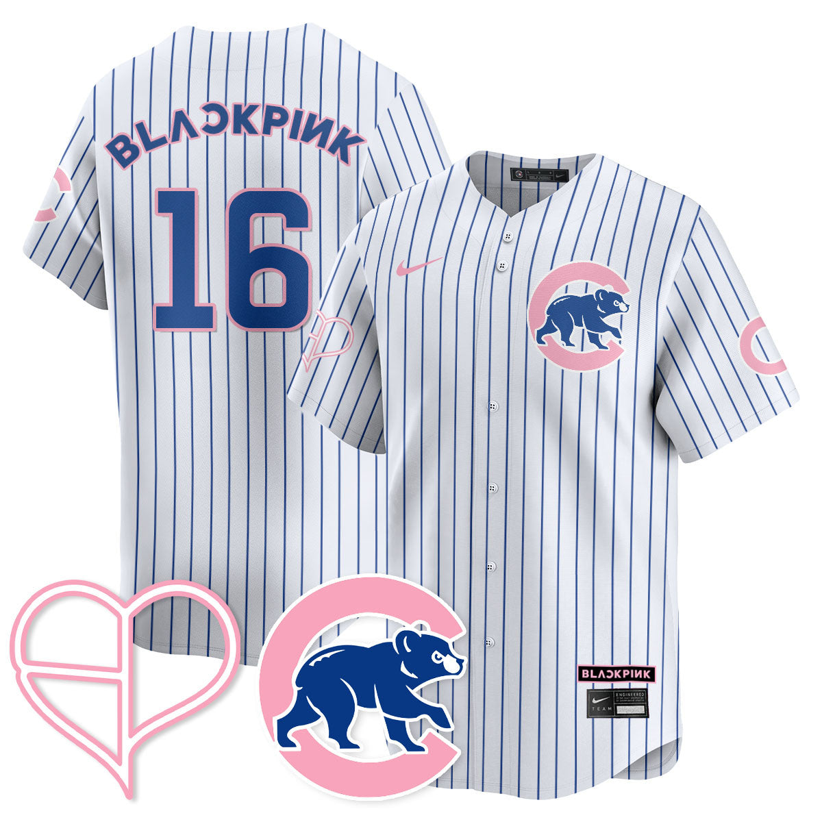 Men's Chicago Cubs BLΛƆKPIИK 2025 Limited Jersey - All Stitched