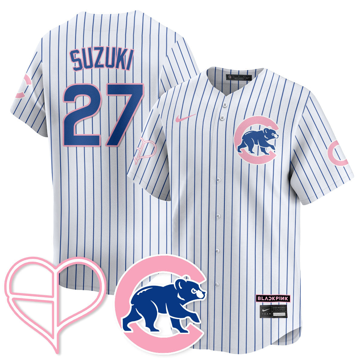 Chicago Cubs BLΛƆKPIИK 2025 Limited Jersey - All Stitched