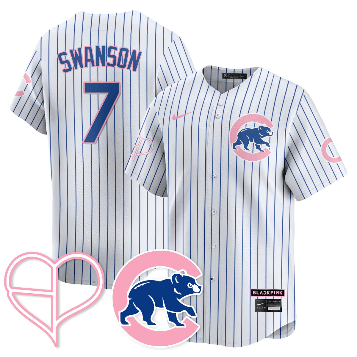 Chicago Cubs BLΛƆKPIИK 2025 Limited Jersey - All Stitched