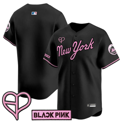 Unisex New York Mets x BLACKPINK 2025 Vapor Premier Limited Jersey - All Stitched