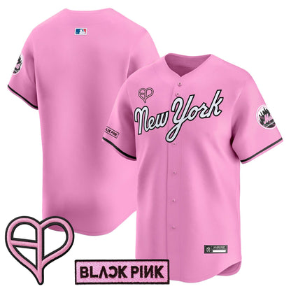 Unisex New York Mets x BLACKPINK 2025 Vapor Premier Limited Jersey - All Stitched