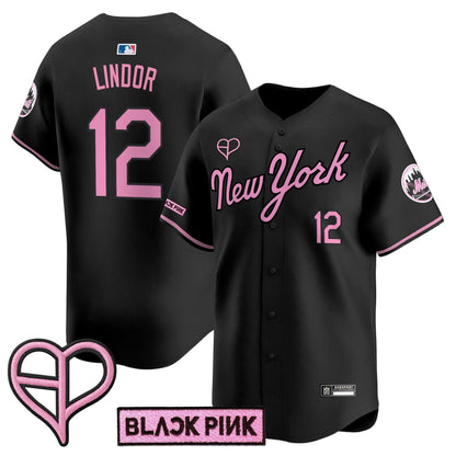Unisex New York Mets x BLACKPINK 2025 Vapor Premier Limited Jersey - All Stitched