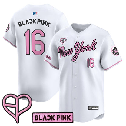 Unisex New York Mets x BLACKPINK 2025 Vapor Premier Limited Jersey - All Stitched