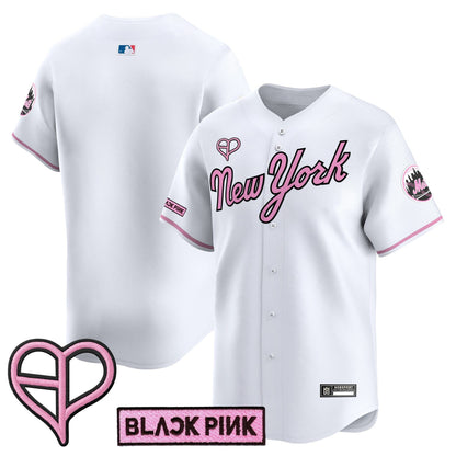 Unisex New York Mets x BLACKPINK 2025 Vapor Premier Limited Jersey - All Stitched