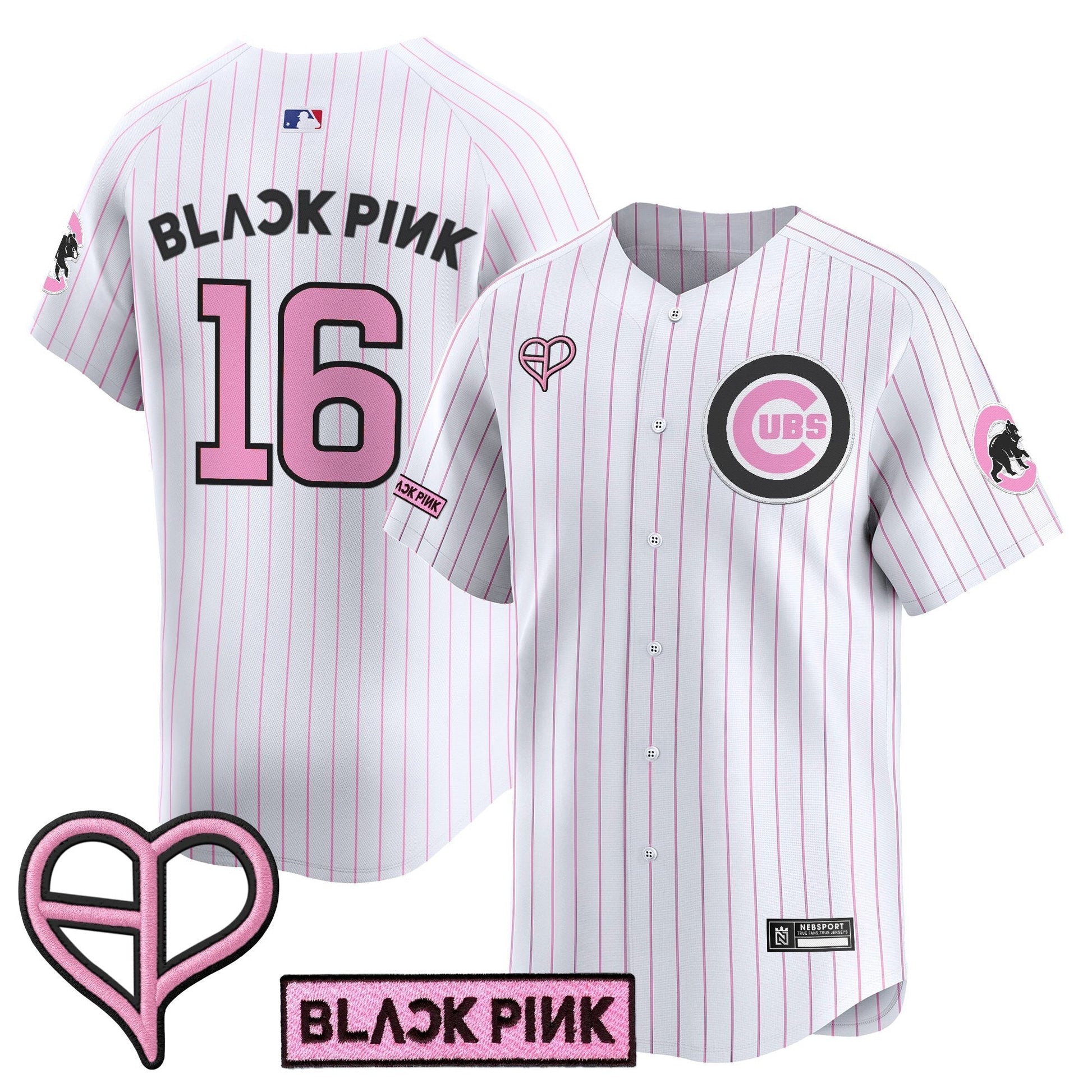 Unisex Chicago Cubs x BLACKPINK 2025 Vapor Premier Limited Jersey - All Stitched