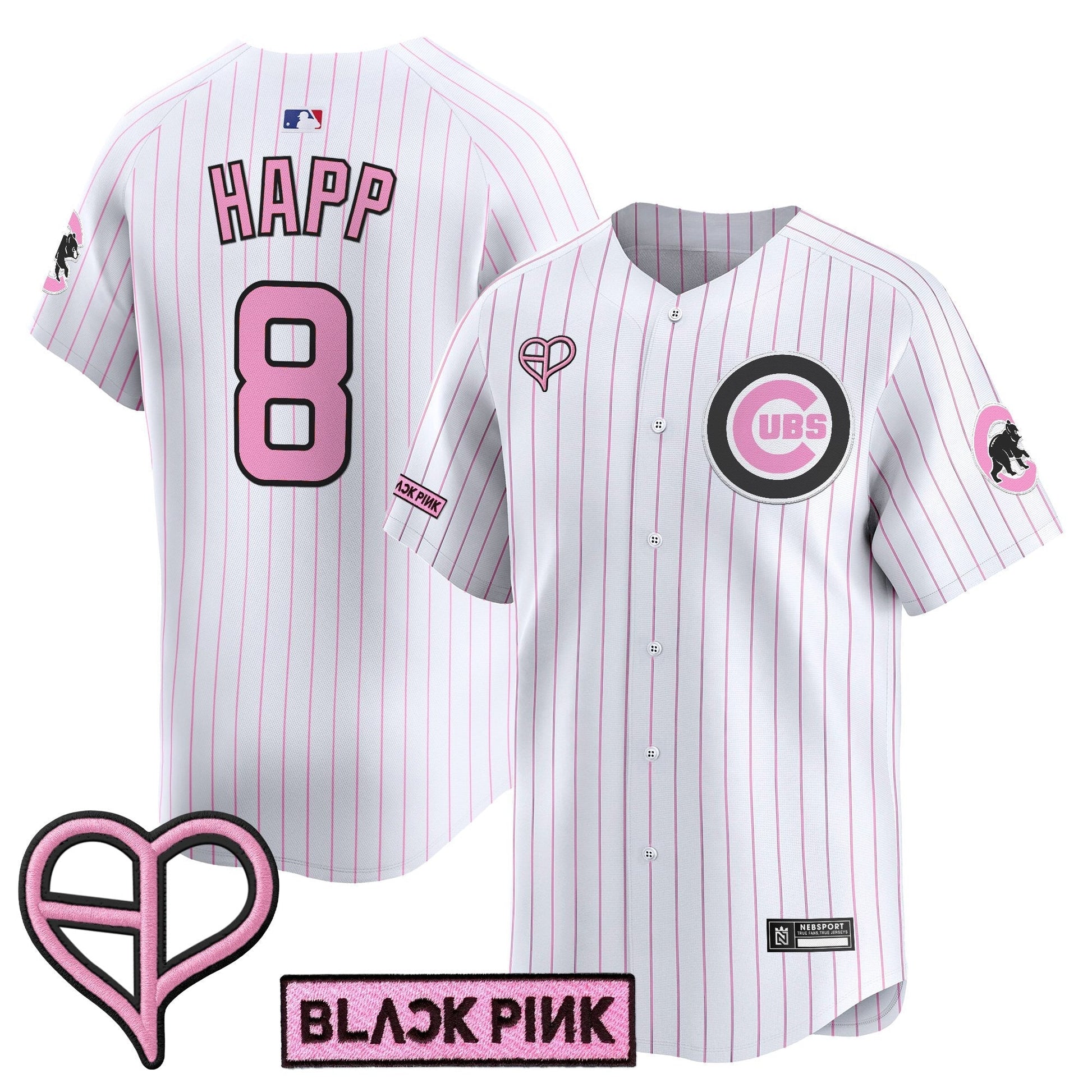 Unisex Chicago Cubs x BLACKPINK 2025 Vapor Premier Limited Jersey - All Stitched