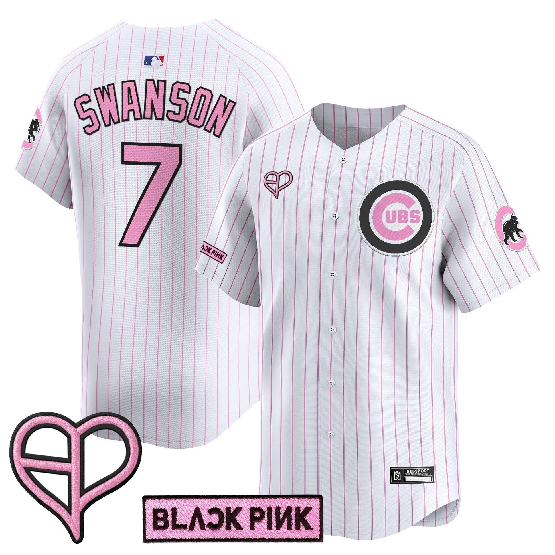 Unisex Chicago Cubs x BLACKPINK 2025 Vapor Premier Limited Jersey - All Stitched