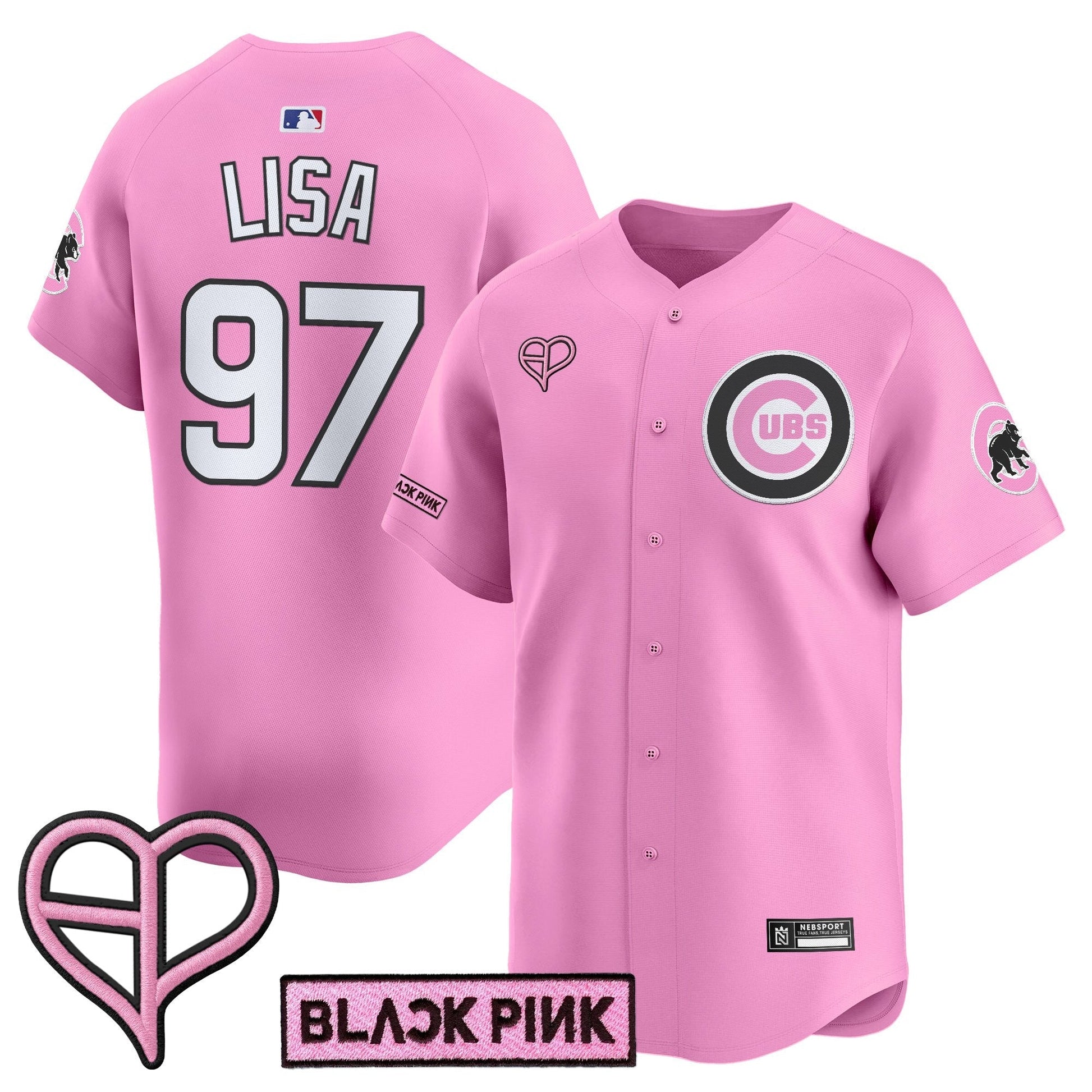 Unisex Chicago Cubs x BLACKPINK 2025 Vapor Premier Limited Jersey - All Stitched